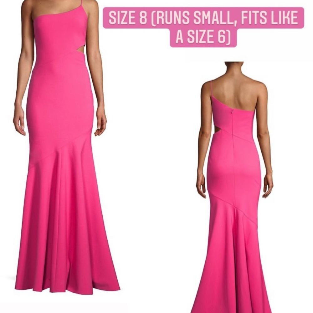 Likely One shoulder cutout gown
